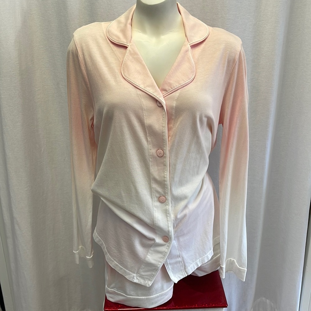 Cosabella Pink Ombré LS Shorts PJ Set